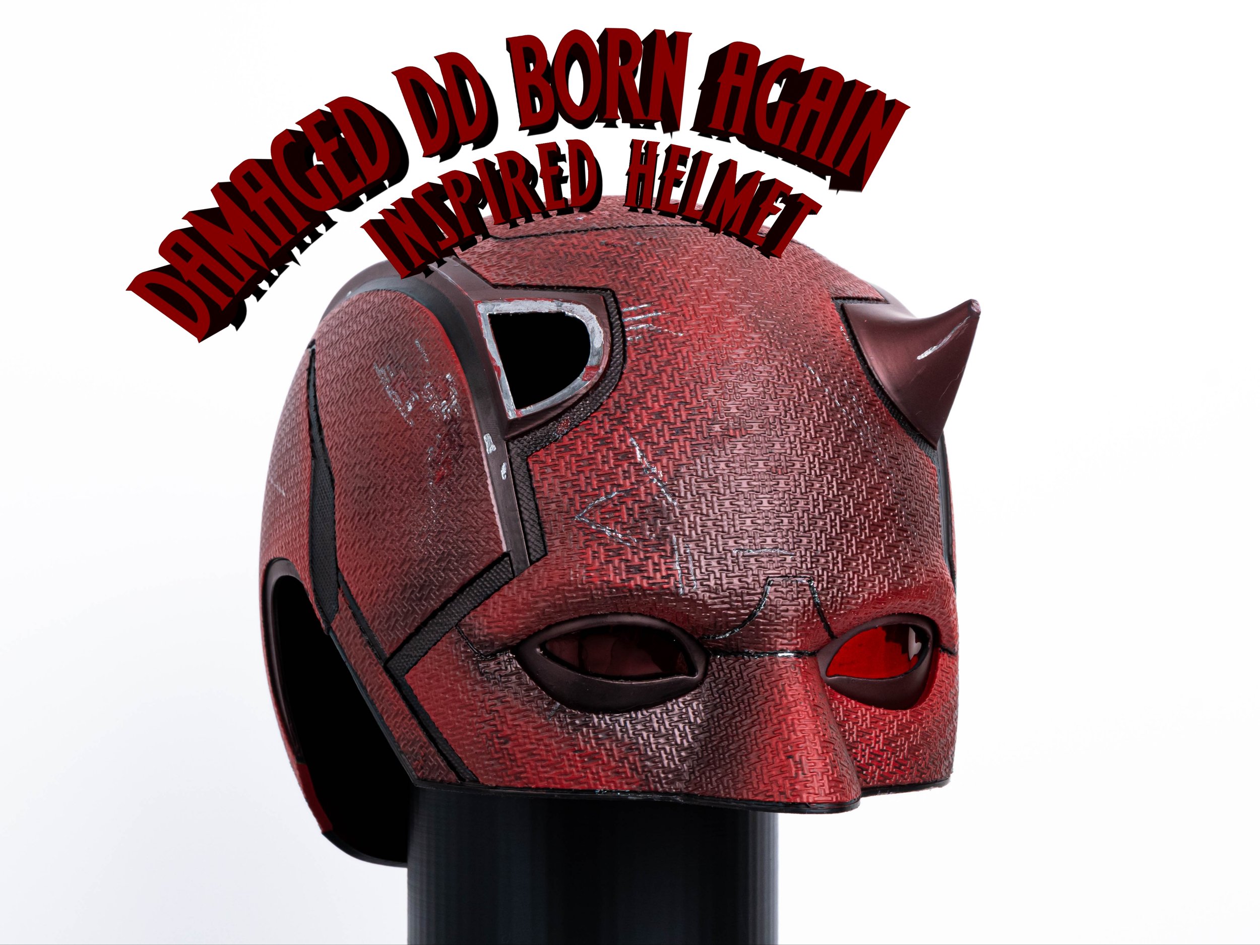 Damaged Daredevil: Born Again Inspired Helmet — Michigan Mandos